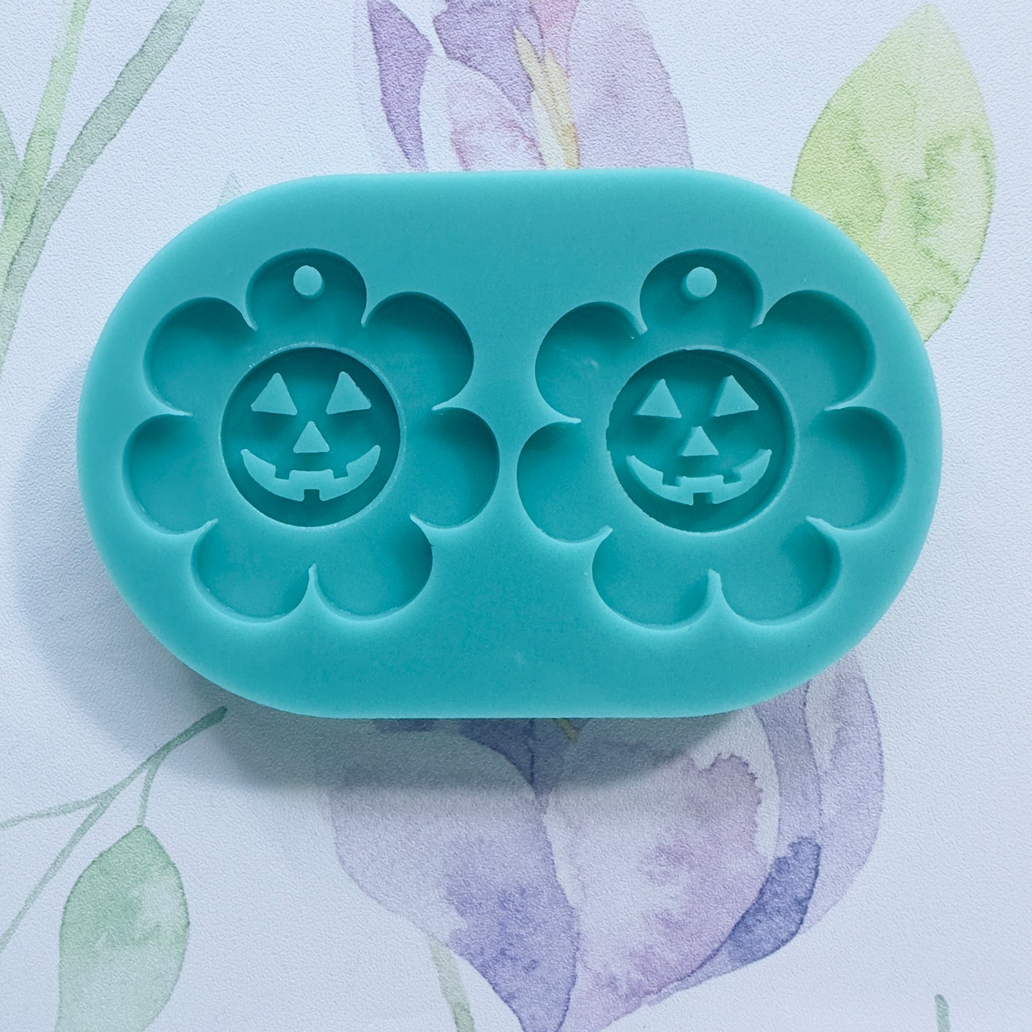 Pumpkin Flower Earrings Mold