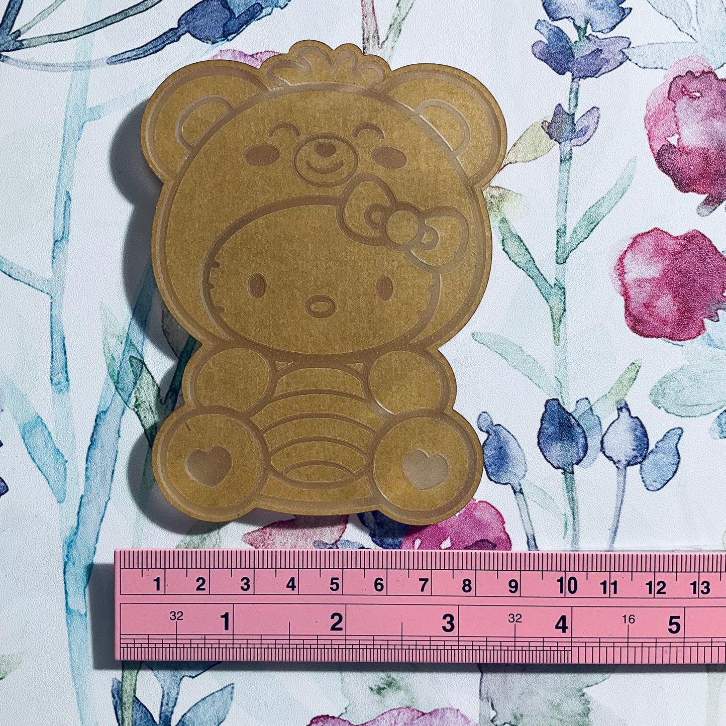 Kitty in Bear Costume Trinket Tray Mold