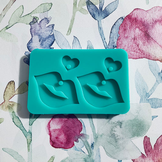 Kissing Lips Earrings Mold