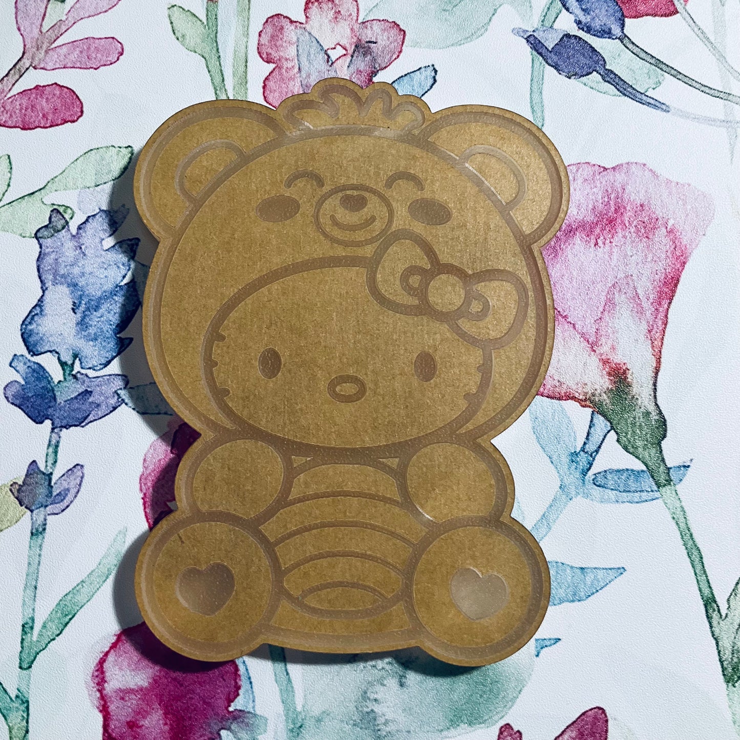 Kitty in Bear Costume Trinket Tray Mold