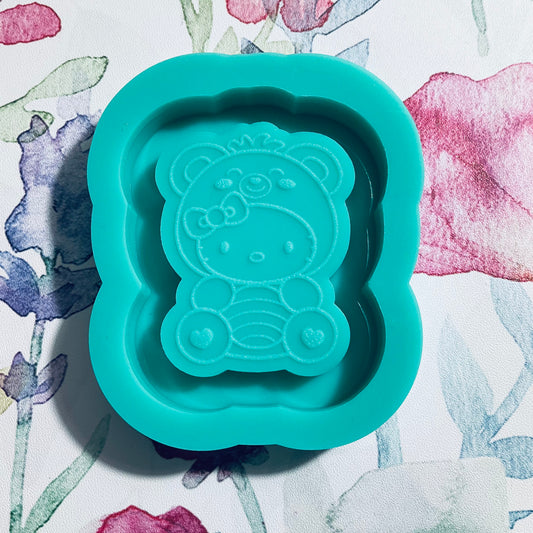 Kitty in Bear Costume Mold