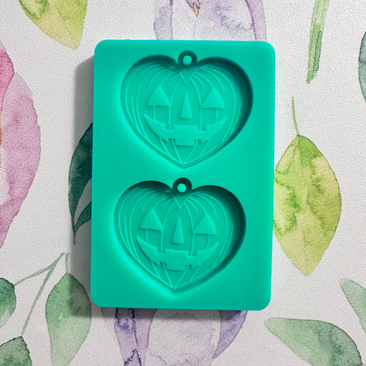 Pumpkin Heart Earring Mold