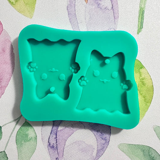 Kitty Ghost Earring Mold