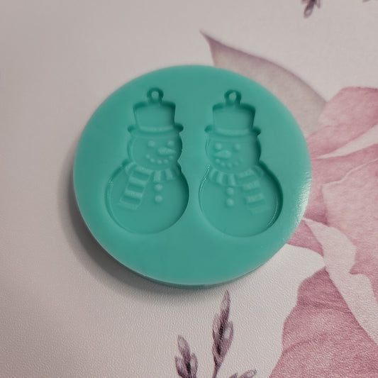 Snowman Earrings Mold