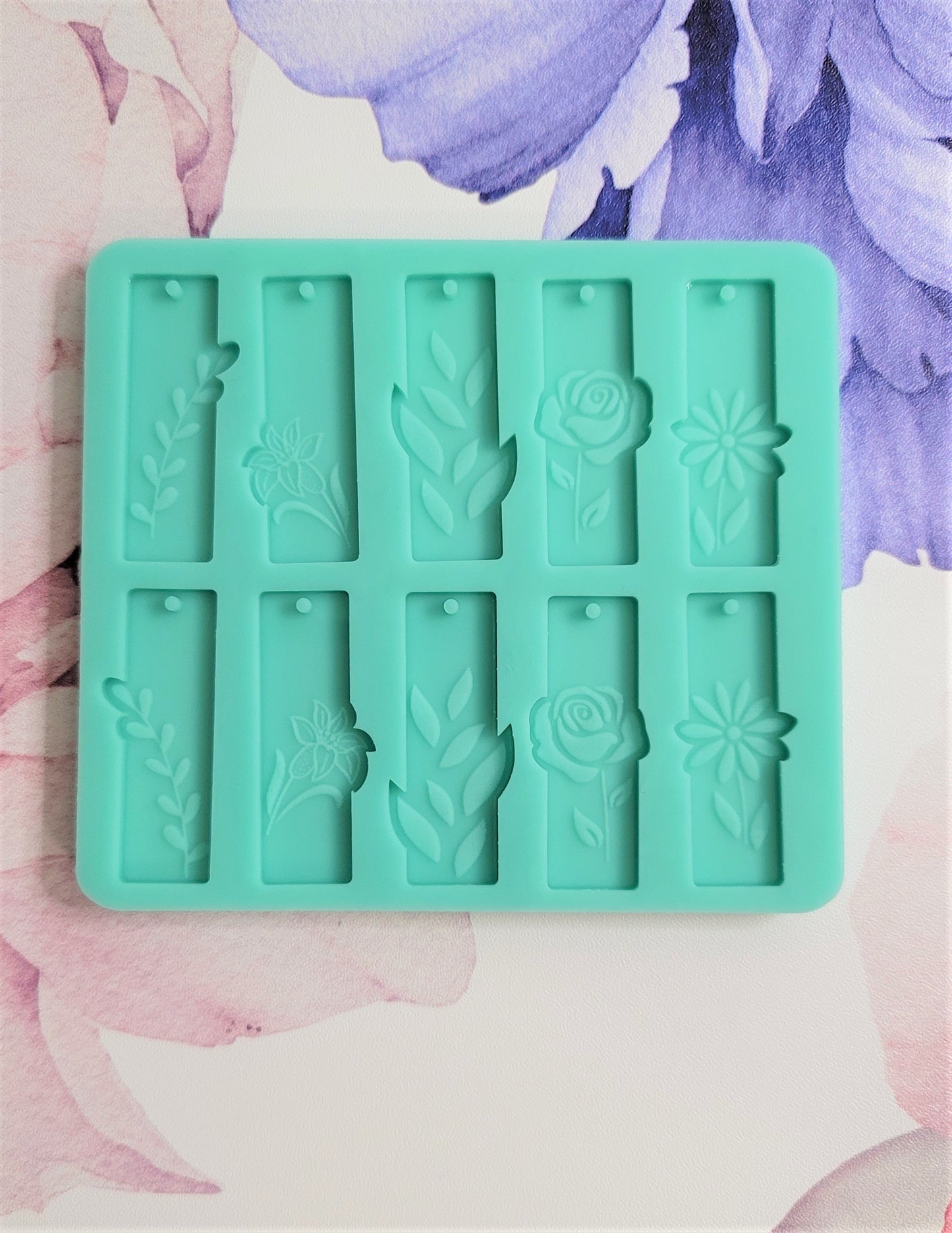 Floral earrings mold