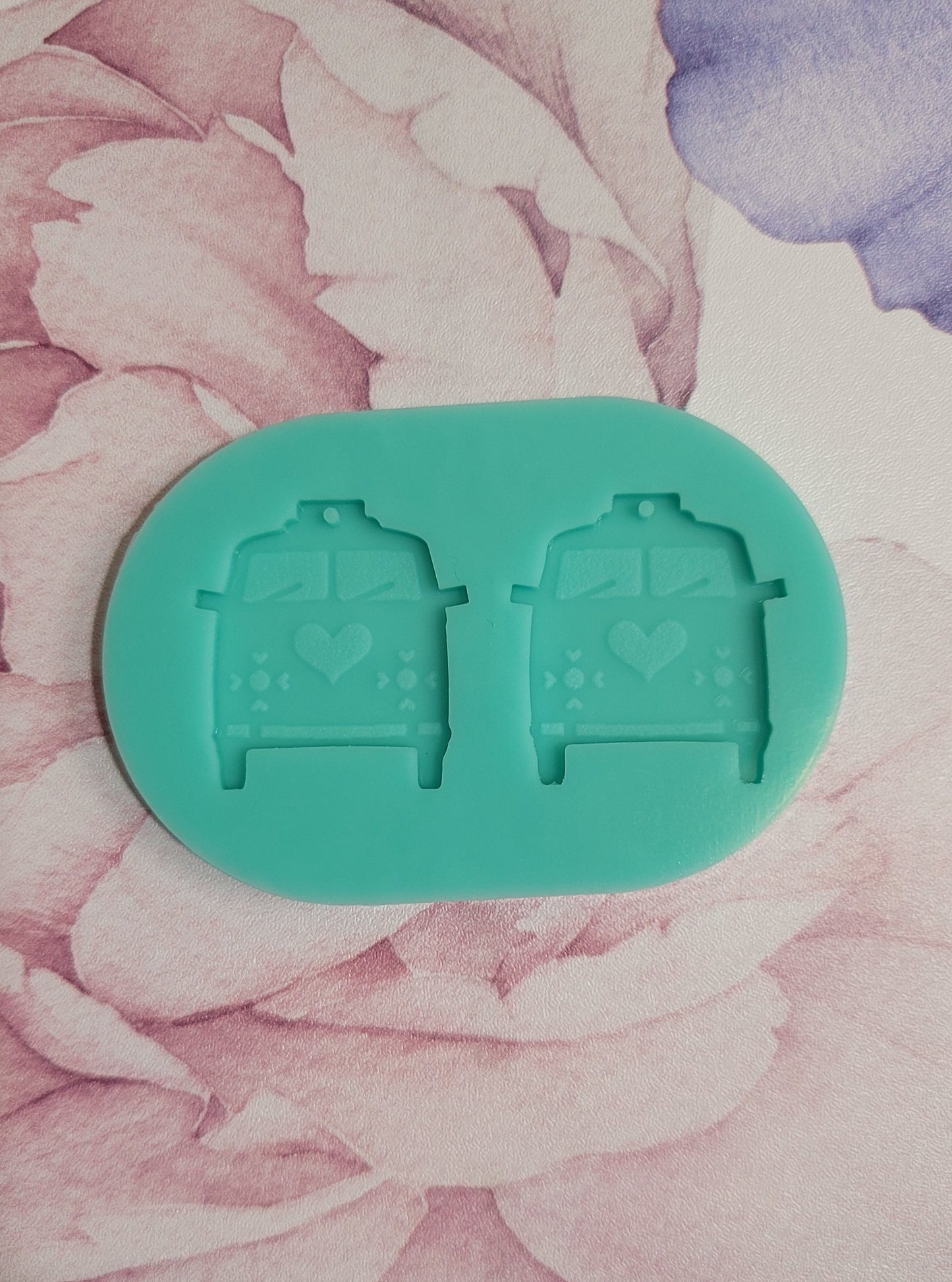 Valentines Day bus earrings Mold