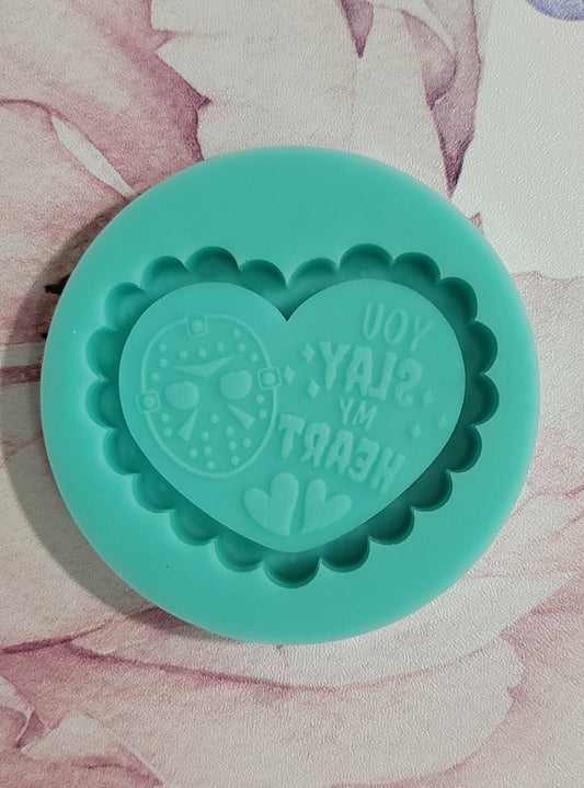 Kawaii Cute Jason heart keychain mold