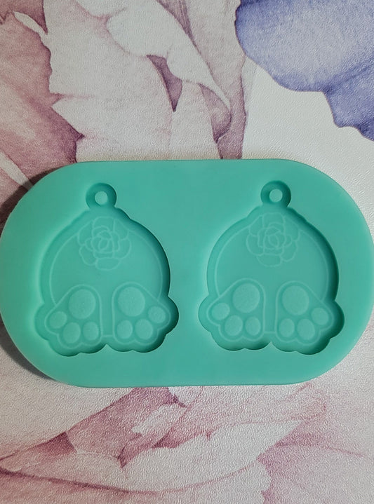 Easter Bunny Butt Earring Mold