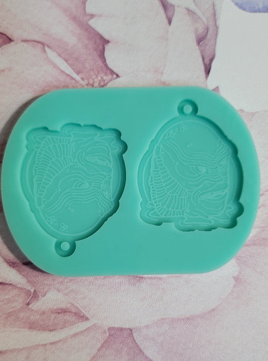 Lake Monster Earrings Mold