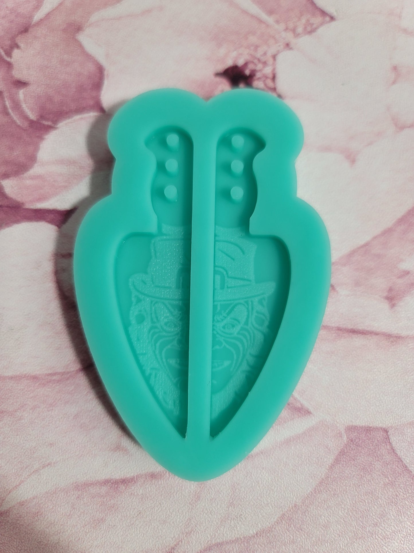 Evil Leprechaun knife Earrings Mold