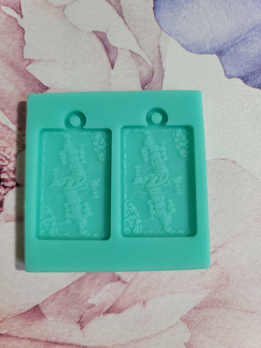 Caterpillar Card Earring Mold