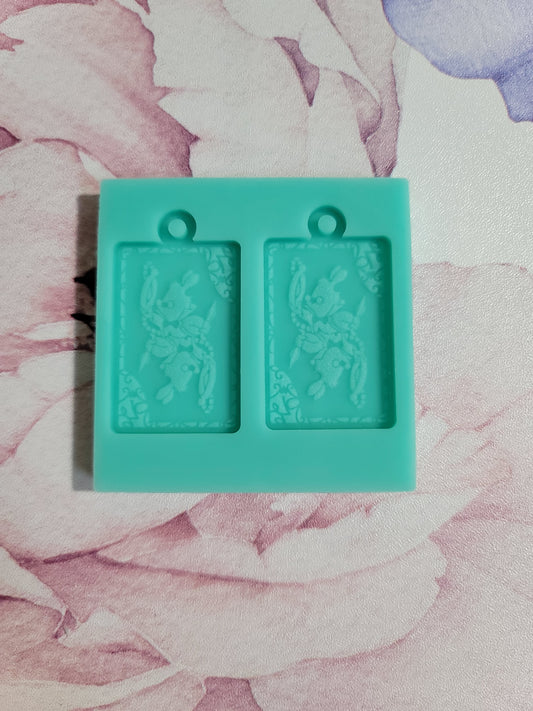 Rabbit Card Earring Mold