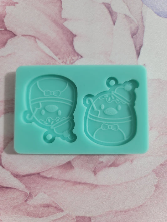 Penguin #2 Squish Earring Mold