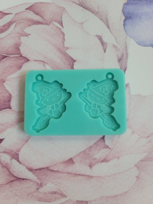 Witch Kitty Earrings Mold