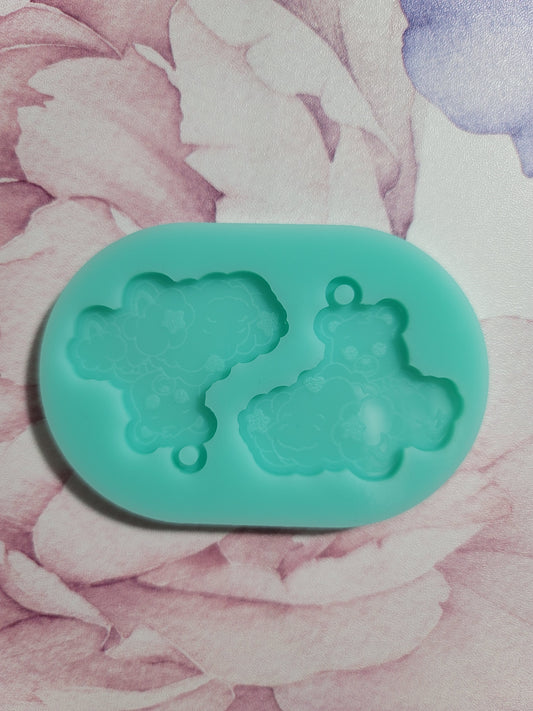 Exclusive Care Bear Cloud Car Earrings Mold