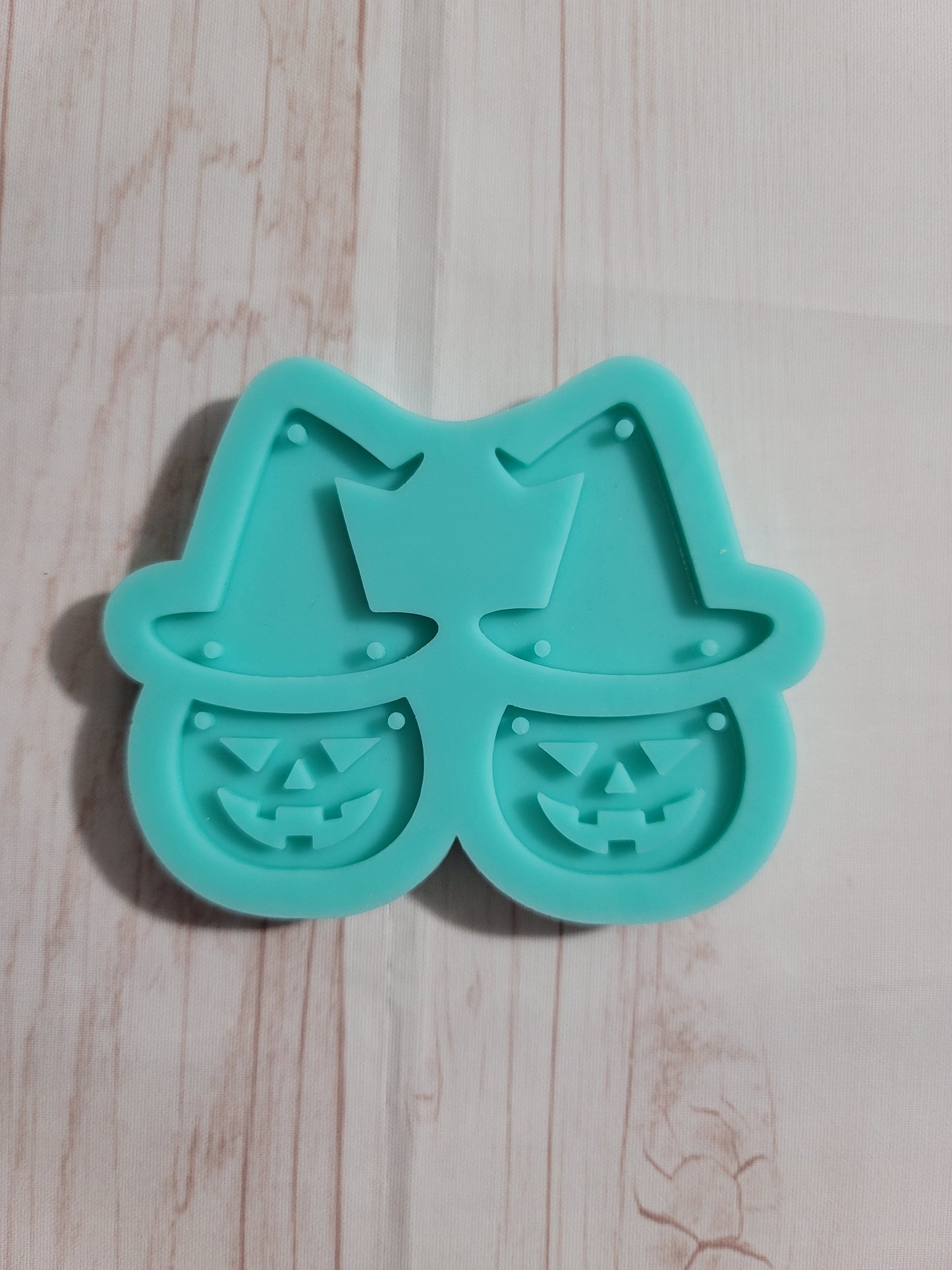 Pumpkin Witch Earrings Mold