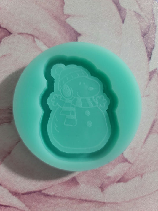 Doggy Snowman Resin Mold