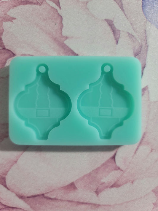 Santa Suite Arabesque Tile Earring Mold