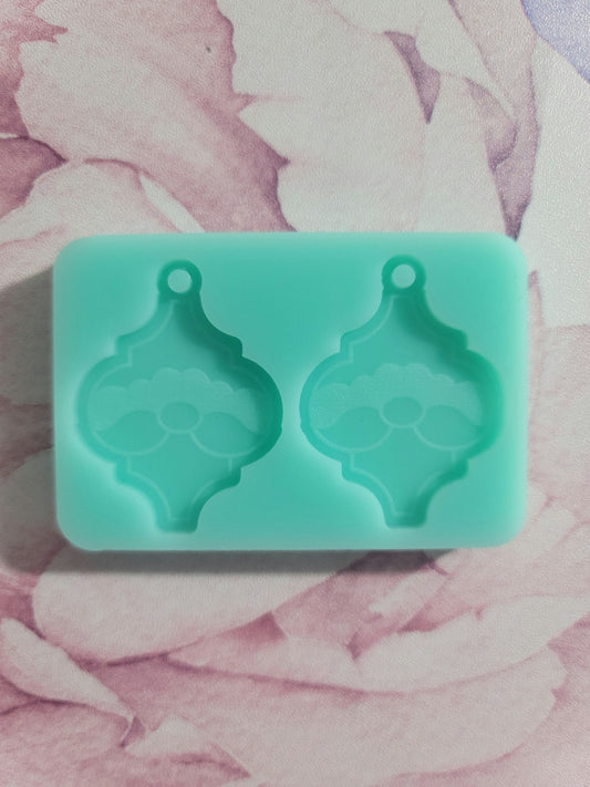 Santa Arabesque Tile Earring Mold