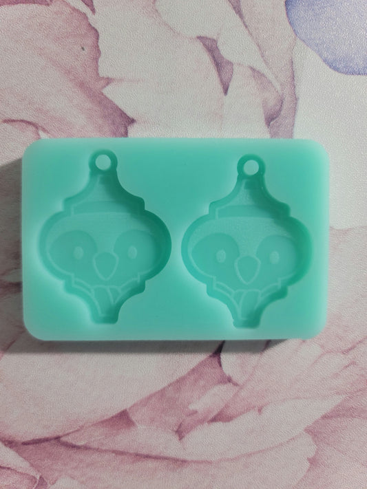 Penguin Arabesque Tile Earring Mold