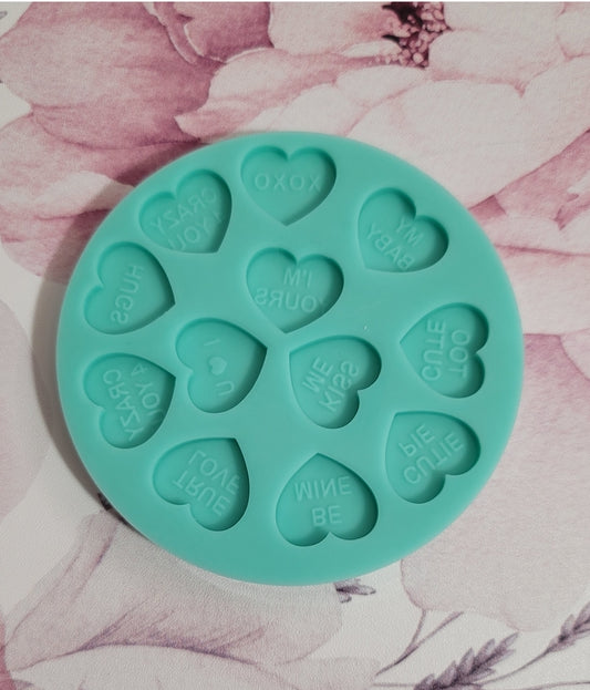 Conversation Hearts Bits Mold