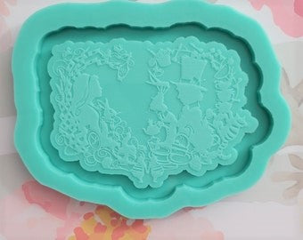 Alice and Mad Hatter Trinket Tray Mold