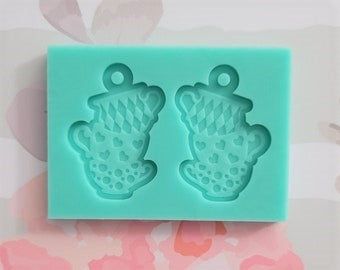 Teacup Earrings Mold