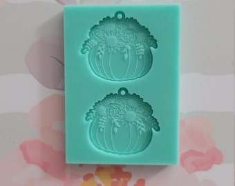 Floral Pumpkin Earrings mold