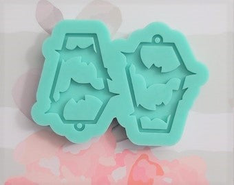 Bats & Coffin Earrings Mold