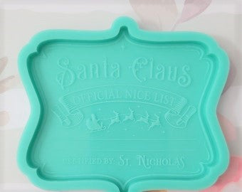 Santa's Nice List Mold