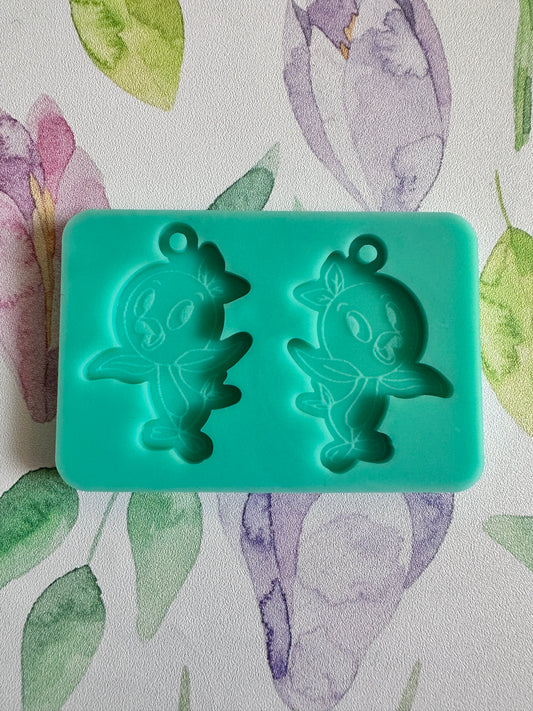 Orange Bird Earrings Mold