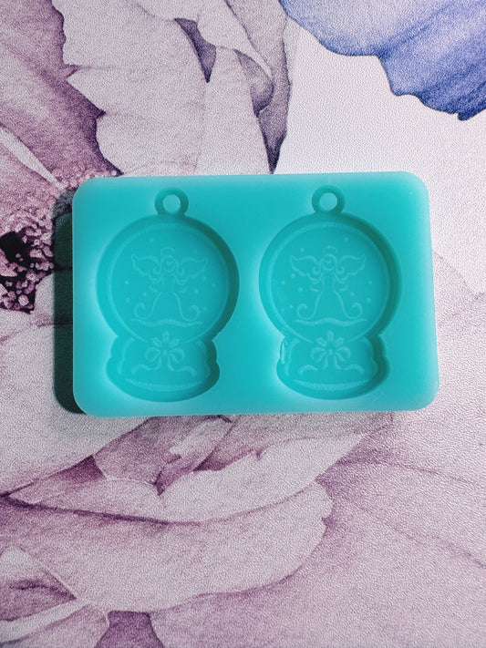 Angle Snow Globe Earring Mold