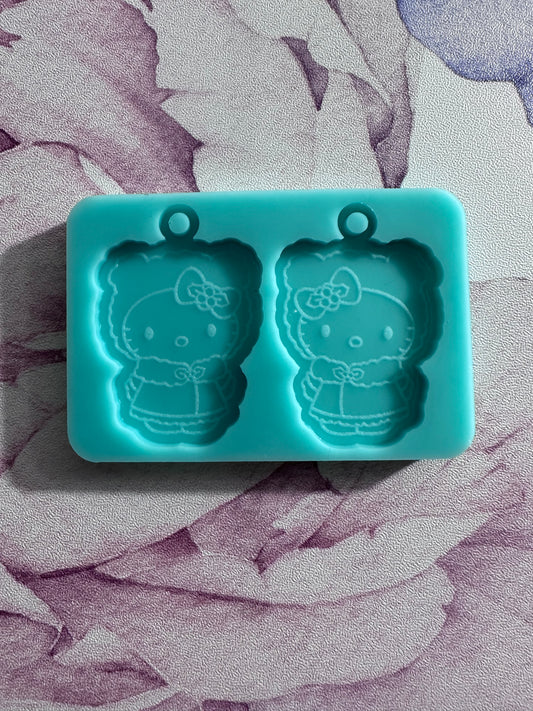 Kitty Christmas Earring Mold